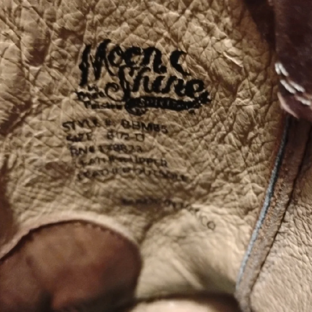 Moonshine Spirit Crazy Horse Leather Tan Cowboy Boots Mens 8.5 Brad Paisley - Picture 2 of 7
